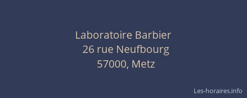 Laboratoire Barbier
