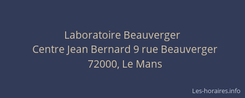 Laboratoire Beauverger