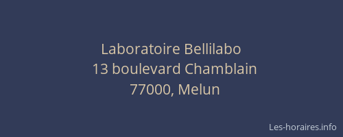 Laboratoire Bellilabo