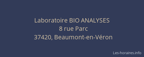 Laboratoire BIO ANALYSES