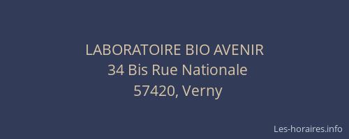 LABORATOIRE BIO AVENIR