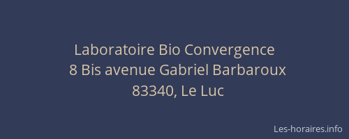 Laboratoire Bio Convergence