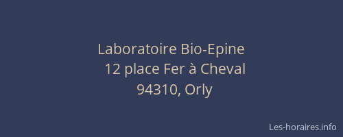 Laboratoire Bio-Epine