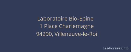 Laboratoire Bio-Epine