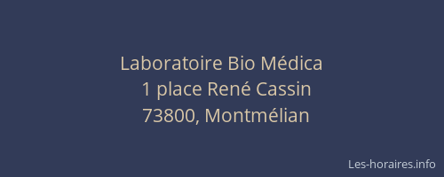 Laboratoire Bio Médica