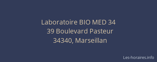 Laboratoire BIO MED 34