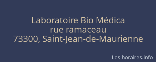 Laboratoire Bio Médica