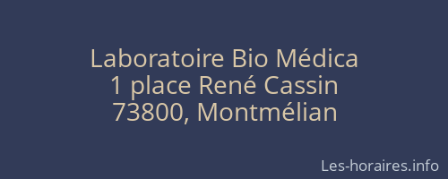 Laboratoire Bio Médica