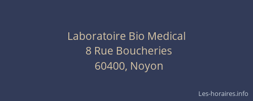 Laboratoire Bio Medical