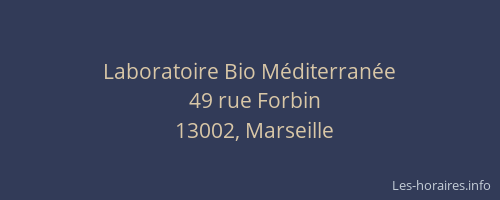 Laboratoire Bio Méditerranée