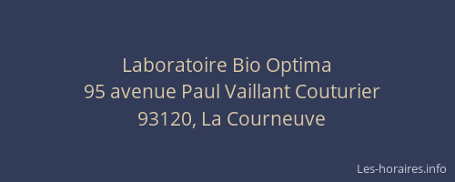 Laboratoire Bio Optima