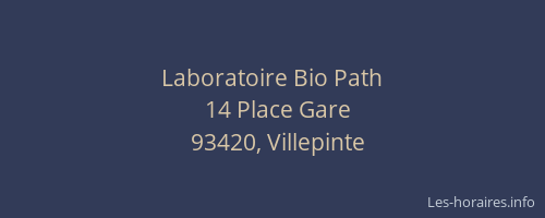 Laboratoire Bio Path