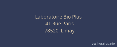 Laboratoire Bio Plus