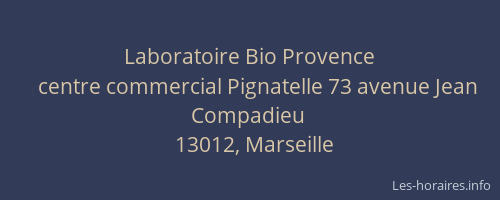 Laboratoire Bio Provence