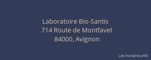 Laboratoire Bio-Santis