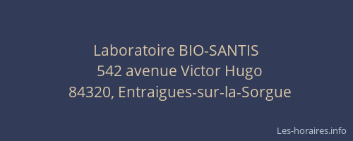 Laboratoire BIO-SANTIS