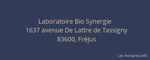 Laboratoire Bio Synergie