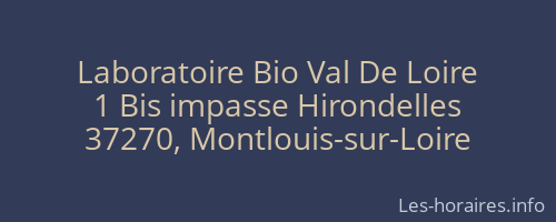 Laboratoire Bio Val De Loire