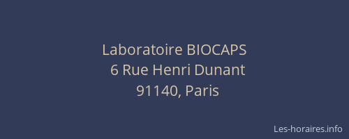 Laboratoire BIOCAPS