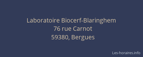 Laboratoire Biocerf-Blaringhem