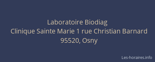 Laboratoire Biodiag