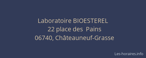 Laboratoire BIOESTEREL