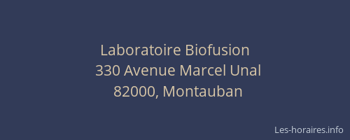 Laboratoire Biofusion