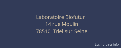 Laboratoire Biofutur