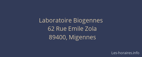 Laboratoire Biogennes
