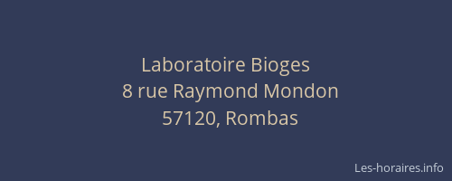 Laboratoire Bioges