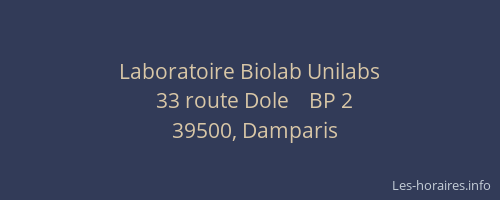 Laboratoire Biolab Unilabs