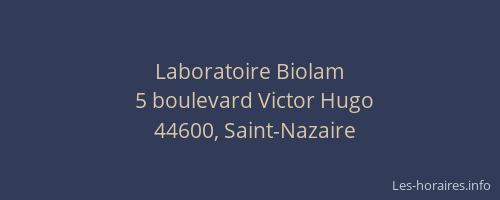 Laboratoire Biolam