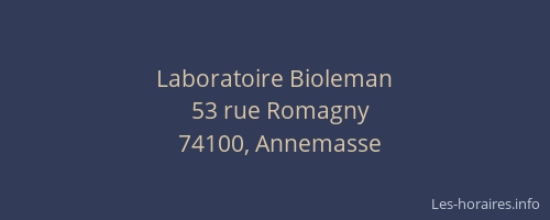 Laboratoire Bioleman