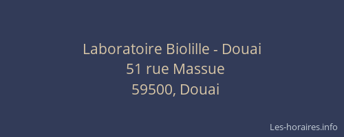 Laboratoire Biolille - Douai