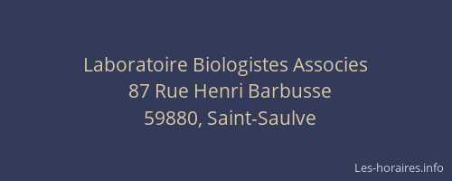 Laboratoire Biologistes Associes