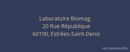 Laboratoire Biomag