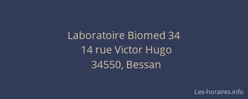 Laboratoire Biomed 34
