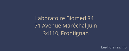 Laboratoire Biomed 34