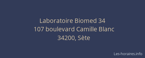 Laboratoire Biomed 34