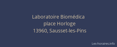 Laboratoire Biomédica