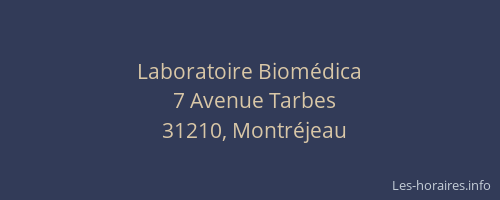 Laboratoire Biomédica