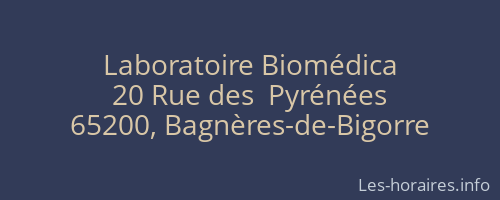 Laboratoire Biomédica
