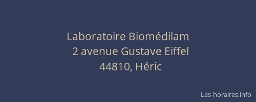 Laboratoire Biomédilam