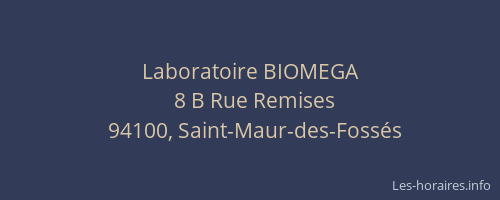 Laboratoire BIOMEGA