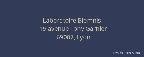 Laboratoire Biomnis