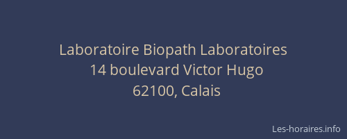 Laboratoire Biopath Laboratoires