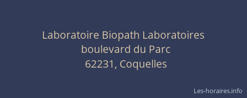 Laboratoire Biopath Laboratoires