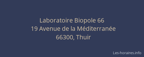 Laboratoire Biopole 66