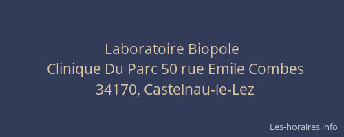 Laboratoire Biopole