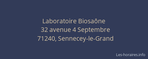 Laboratoire Biosaône